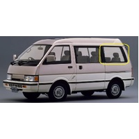 NISSAN NOMAD C22 - 12/1986 to 12/1993 - VAN - PASSENGERS - LEFT SIDE REAR VENTED GLASS - 4 HOLES - 1150MM X 540MM - NEW