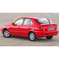 HYUNDAI ACCENT LC - 5/2000 to 4/2006 - SEDAN/HATCH - PASSENGERS - LEFT SIDE FRONT DOOR GLASS -  NEW