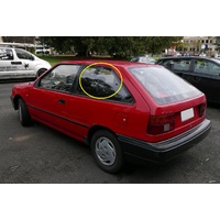 HYUNDAI EXCEL X1 - 1/1985 to 1/1990 - 3DR HATCH - PASSENGERS - LEFT SIDE REAR FLIPPER GLASS - NEW