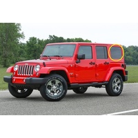 JEEP WRANGLER JK - 3/2007 to 11/2010 - 2DR/4DR WAGON - PASSENGERS - LEFT SIDE CARGO GLASS - 876W X 425H