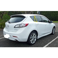 MAZDA 3 BL - 4/2009 to 11/2013 - 5DR HATCH - DRIVERS - RIGHT SIDE REAR QUARTER GLASS - NEW