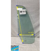 NISSAN UD - 10/1995 to 7/2011 - CK/CW/MK/PK/MK5 SERIES - TRUCK - DRIVERS - RIGHT SIDE FRONT QUARTER GLASS - GREEN - 2 HOLE - 540mm X 280mm - NEW