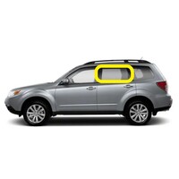 SUBARU FORESTER - 3/2008 to 12/2012 - 5DR WAGON - PASSENGERS - LEFT SIDE REAR DOOR GLASS - PRIVACY GREY TINT - NEW