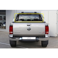 VOLKSWAGEN AMAROK 2H - 2/2011 TO 3/2023 - 2DR/4DR UTE - REAR WINDSCREEN GLASS - HEATED - PRIVACY GREY - LOW STOCK - NEW