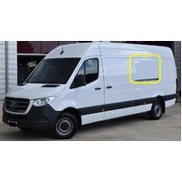 MERCEDES SPRINTER - 9/2006 to CURRENT - LWB VAN - LEFT SIDE MIDDLE FIXED WINDOW GLASS (BEHIND SLIDING DOOR) - BONDED - GREY - 1419 X 705 - NEW