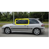 PROTON SATRIA GL - 2/1997 to 2/2005 - 3DR HATCH - PASSENGERS - LEFT SIDE FRONT DOOR GLASS - NEW