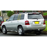 suitable for TOYOTA KLUGER MCU20R - 8/2003 to 7/2007 - 4DR WAGON - PASSENGERS - LEFT SIDE REAR QUARTER GLASS - PRIVACY TINT - NEW