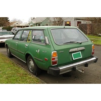 suitable for TOYOTA CORONA RT104/RT118 - 3/1974 to 9/1979 - 4DR WAGON - PASSENGERS - LEFT SIDE REAR QUARTER GLASS - (SECOND-HAND)