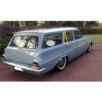 HOLDEN EJ-EH - 1962 to 1965 - 4DR WAGON - PASSENGERS - LEFT SIDE REAR QUARTER GLASS - CLEAR - (Second-hand)