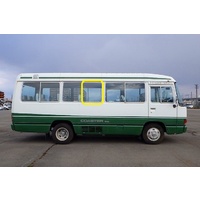 suitable for TOYOTA COASTER BB21 - HZB30 - 1982 to 6/1993 - 20 SEATER BUS - RIGHT SIDE SLIDING WINDOW GLASS (FRONT PIECE) - 5TH GLASS - GREEN - NEW