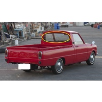 MAZDA 1200 BPB - 1970 to 1978 - UTE - REAR WINDSCREEN GLASS (1148 x 320) - (SECOND-HAND)