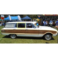 FORD FALCON XL/XM/XP - 1962 to 1965 - WAGON - DRIVERS - RIGHT SIDE REAR DOOR GLASS - GREEN - (Second-hand)