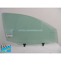 NISSAN DUALIS J10 - 5 SEATER - 10/2007 to - 6/2014 - 4DR WAGON - RIGHT SIDE FRONT DOOR GLASS - WITH FITTING - BACK EDGE 435MM HIGH - NEW - GENUINE