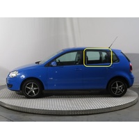 VOLKSWAGEN POLO V WVWZZZ9NZ - 7/2002 to 4/2010 - 5DR HATCH - LEFT SIDE REAR DOOR GLASS - NEW