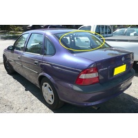 HOLDEN VECTRA JR - JS - 7/1997 to 12/2002 - 4DR SEDAN - REAR WINDSCREEN GLASS - BRAKE LIGHT AT TOP -  NEW