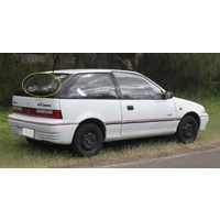HOLDEN BARINA MF/MG/MH - 1/1989 to 4/1994 - 3DR HATCH - REAR WINDSCREEN GLASS - HEATED (WITH WIPER HOLE) - NEW
