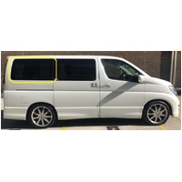 NISSAN ELGRANDE E51 - 1/2002 to 1/2011 - PEOPLE MOVER - RIGHT SIDE REAR CARGO GLASS - 545 X 1030 - NEW