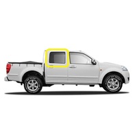 GREAT WALL V200/V240/STEED - 7/2009 to CURRENT - 4DR UTE - DRIVERS - RIGHT SIDE REAR DOOR GLASS - WITH FITTINGS - NEW