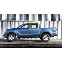 MAZDA BT-50 UP - 10/2011 to CURRENT - 4DR DUAL CAB - PASSENGERS - LEFT SIDE REAR DOOR GLASS - GREEN - NEW