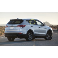 HYUNDAI SANTA FE DM - 8/2012 to 4/2018 - 5DR WAGON - DRIVERS - RIGHT SIDE REAR DOOR GLASS - WITH FITTING - GREEN - NEW