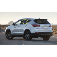 HYUNDAI SANTA FE DM - 8/2012 to 4/2018 - 5DR WAGON - PASSENGERS -  LEFT SIDE REAR DOOR GLASS - GENUINE WITH FITTINGS - PRIVACY GREY - NEW
