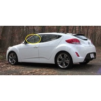 HYUNDAI VELOSTER FS - 2/2012 TO  8/2019 - 4DR HATCH - PASSENGERS - LEFT SIDE FRONT DOOR GLASS- NEW (NO FITTINGS)
