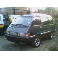 suitable for TOYOTA TOWNACE CR1 IMPORT - 1989 TO CURRENT - VAN - PASSENGER - LEFT SIDE REAR FIXED GLASS - NEW