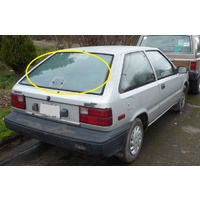 HYUNDAI EXCEL X2 - 2/1990 to 8/1994 - 3/5DR HATCH - REAR WINDSCREEN GLASS - (NO WIPER HOLE) - NEW