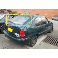 DAEWOO CIELO 1.5i - 9/1994 to 1/1995 - 3DR/5DR HATCH - REAR WINDSCREEN GLASS - 695MM HIGH - (Second-hand)