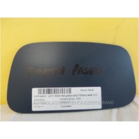 suitable for TOYOTA PASEO EL44 - 6/1991 to 10/1995 - 2DR COUPE - PASSENGERS - LEFT SIDE MIRROR - FLAT GLASS ONLY - 170MM X 95MM - NEW