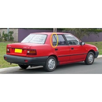 HYUNDAI EXCEL X1 - 1/1985 to 1/1990 - 5DR HATCH - DRIVERS - RIGHT SIDE REAR OPERA GLASS - (Second-hand)