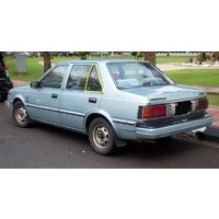 HOLDEN GEMINI JT/RB - 5/1985 TO 1/1990 - 4DR SEDAN - PASSENGERS - LEFT SIDE REAR QUARTER GLASS - GREEN - (SECOND-HAND)