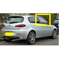 ALFA ROMEO 147 GTA - 9/2001 to CURRENT - 5DR HATCH  - RIGHT SIDE FRONT DOOR GLASS (2 HOLES) - GREEN - NEW