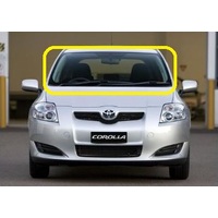suitable for TOYOTA COROLLA ZRE152R - 5/2007 to 10/2012 - 5DR HATCH - FRONT WINDSCREEN GLASS - RAIN SENSOR, TOP & SIDE MOULDING - NEW