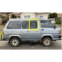 suitable for - TOYOTA LITEACE KM30/YM35/KM36 - 8/1985 TO 3/1992 - VAN - RIGHT SIDE FRONT SLIDING UNIT - FRONT 1/2 GLASS- NEW