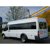 FORD TRANSIT VE/VF/VG - 4/94 to 9/00 - VAN - PASSENGERS - LEFT SIDE REAR BARN DOOR GLASS - HEATED - LOW ROOF - 590 X 530 - NEW