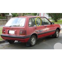 HOLDEN BARINA MB/ML - 2/1985 to 2/1989 - 5DR HATCH - DRIVERS - RIGHT SIDE REAR DOOR GLASS - (Second-hand)