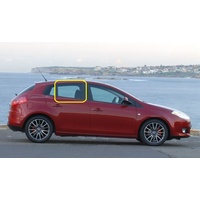 FIAT RITMO DYNAMIC - 2/2008 to CURRENT - 5DR HATCH - RIGHT SIDE REAR DOOR GLASS - GREEN - NEW