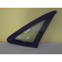 HOLDEN COMMODORE VR/VS - 9/1988 to 8/1997 - 4DR SEDAN - DRIVERS - RIGHT SIDE REAR OPERA GLASS (BLACK MOULD) - SUN DAMAGE - (SECOND-HAND)