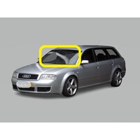 AUDI RS6 C5 - 10/2003 TO 12/2005 - 5DR WAGON - FRONT WINDSCREEN GLASS - VIN SLOT, MIRROR BUTTON, TOP MOULD & RETAINER - NEW