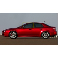 ALFA ROMEO 159 - 6/2006 to 12/2012 - 4DR SEDAN/5DR WAGON - PASSENGERS - LEFT SIDE FRONT DOOR GLASS - GREEN - NEW (LIMITED STOCK)