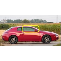 ALFA ROMEO BRERA 6/2006 to 12/2011 - 2DR COUPE - DRIVERS - RIGHT SIDE FRONT DOOR GLASS - ONE HOLE - NEW