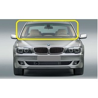 BMW 7 SERIES E65/E66 - 2003 to 2008 - 4DR SEDAN - FRONT WINDSCREEN GLASS - RAIN SENSOR (BARREL SHAPED PATCH), WIPER HEATER - GREEN - CALL FOR STOCK
