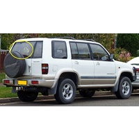 HOLDEN JACKAROO UBS25 - 5/1992 to 12/2003 - 2/4DR WAGON - PASSENGERS - LEFT SIDE REAR BARN DOOR GLASS - NO MOULD - HEATED - NO STOP LIGHT - NEW