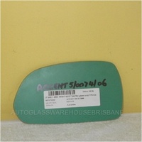HYUNDAI ACCENT LC - 5/2000 to 4/2006 - 5DR HATCH - DRIVERS - RIGHT SIDE MIRROR - FLAT GLASS ONLY - 176MM WIDE X 98MM HIGH - NEW