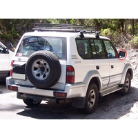 suitable for TOYOTA PRADO 90 SERIES - 6/1996 to 1/2003 - 5DR WAGON - DRIVERS -RIGHT SIDE MIRROR - FLAT GLASS ONLY -  166MM X 163 HIGH - NEW