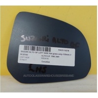 SUZUKI ALTO GF - 7/2009 to 3/2015 - 5DR HATCH - PASSENGERS - LEFT SIDE MIRROR - FLAT GLASS ONLY - 135MM X 115MM - NEW