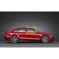 AUDI A3/S3 8V - 5/2013 to CURRENT - 4DR SEDAN - DRIVERS - RIGHT SIDE FRONT DOOR GLASS - 2 HOLES - GREEN - CALL FOR STOCK - NEW