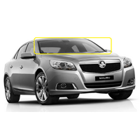 HOLDEN MALIBU EM - V300 - 7/2013 to CURRENT - 4DR SEDAN - FRONT WINDSCREEN GLASS -  SMALL CERAMIC PATCH WIDTH 40MM, TOP MOULD, RETAINER - NEW