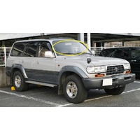 suitable for TOYOTA LANDCRUISER 80 SERIES - 5/1990 to 3/1998 - 5DR WAGON - FRONT WINDSCREEN GLASS - LOW-E SOLAR COATING - NEW - CLEAR (CALL FOR STOCK)